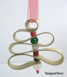 Zipper Christmas Tree Ornament